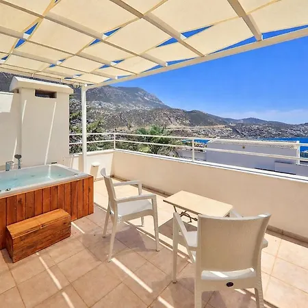 וילה Kalkan'da Deniz Manzarali 6 Kisilik קס