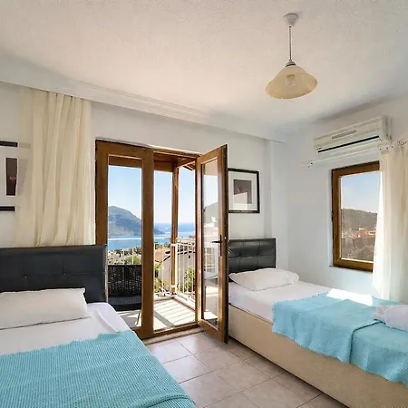 Kalkan'da Deniz Manzarali 6 Kisilik וילה קס