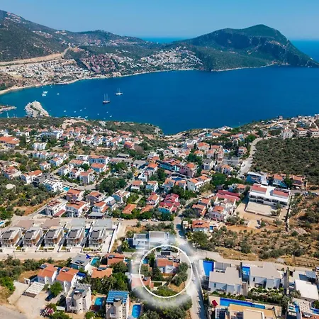 וילה Kalkan'da Deniz Manzarali 6 Kisilik קס